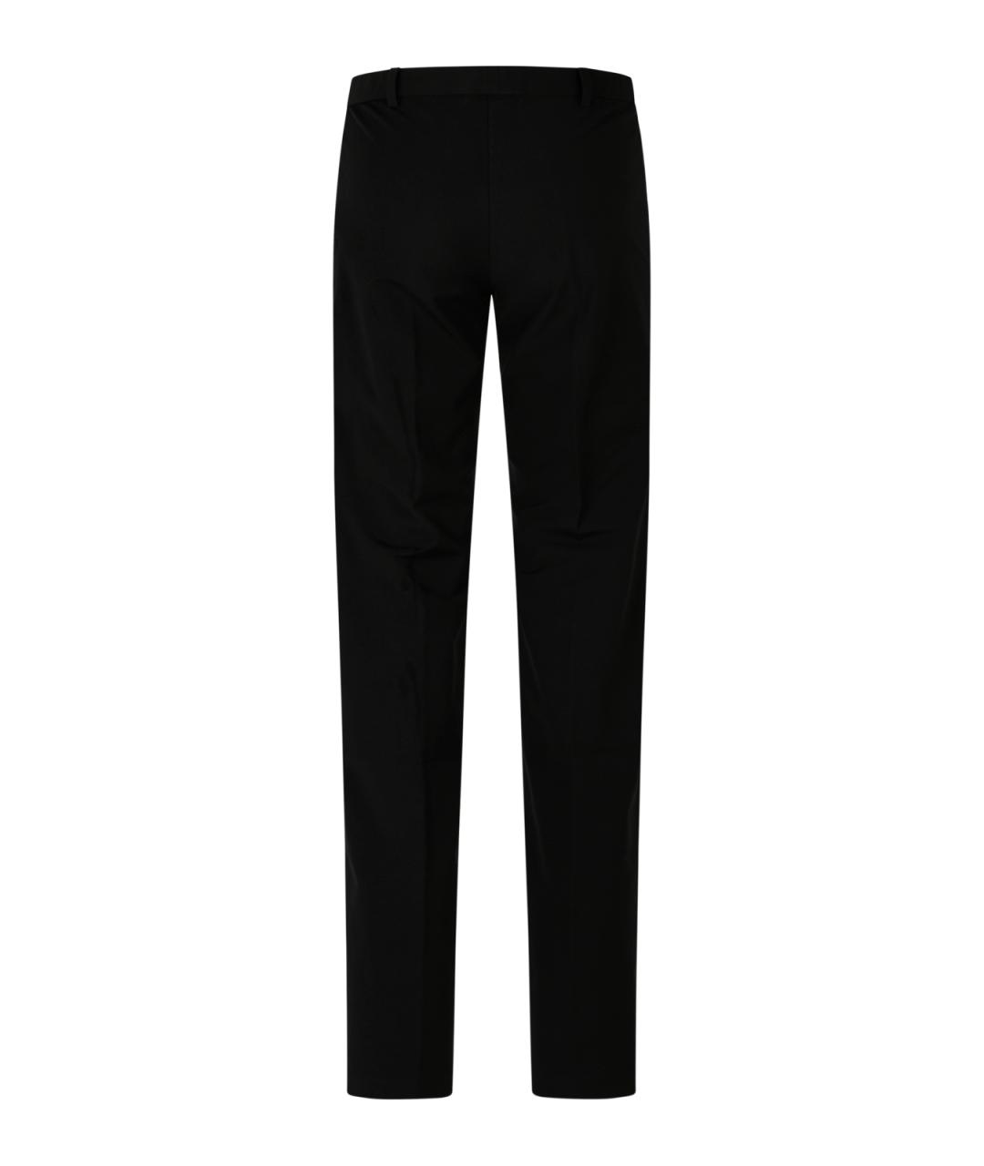 BALENCIAGA Черные хлопковые прямые брюки, фото 2