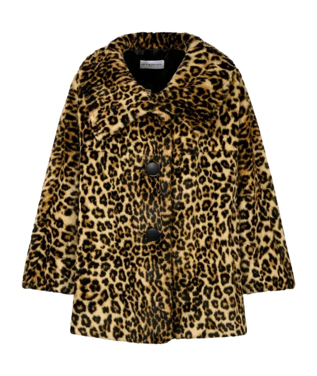 GIVENCHY Бежевое полиэстеровое пальто, фото 1