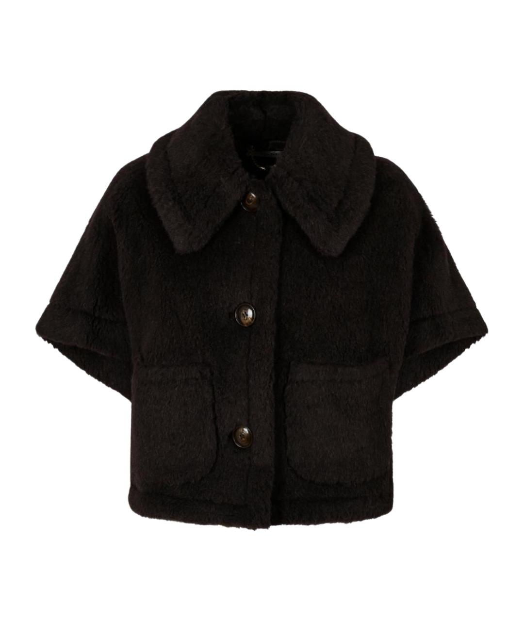 MAX MARA Коричневое шерстяное пальто, фото 1