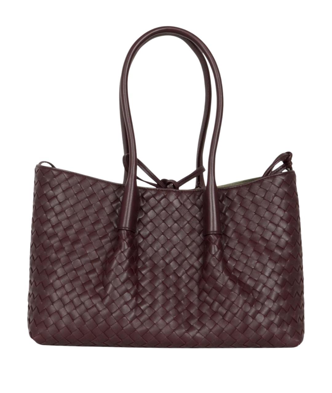 BOTTEGA VENETA Коричневая кожаная сумка тоут, фото 1