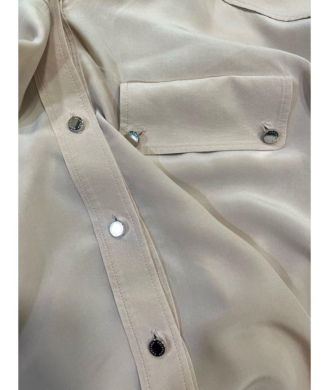 BELSTAFF Бежевая шелковая блузы, фото 4