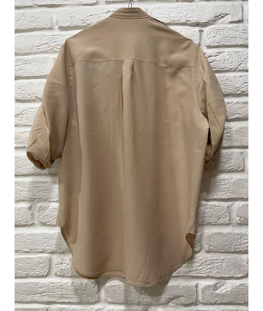 BELSTAFF Бежевая шелковая блузы, фото 2