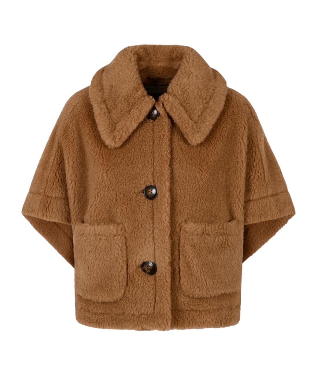 MAX MARA Бежевое шерстяное пальто, фото 1