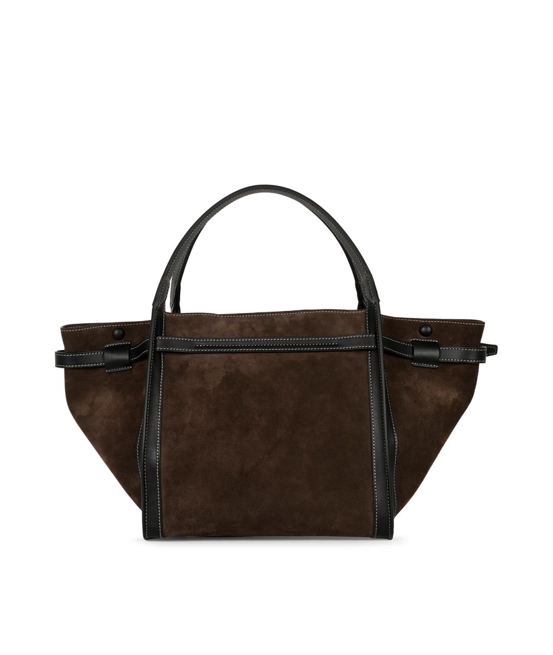 TOD'S Коричневая замшевая сумка тоут, фото 3