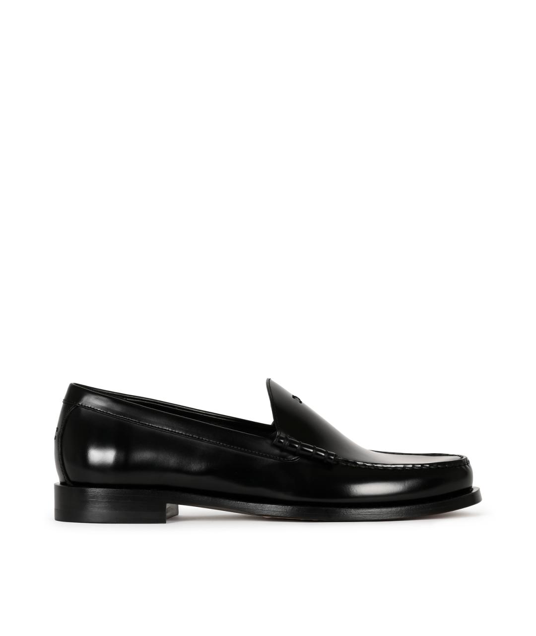 CELINE Черные кожаные лоферы, фото 1