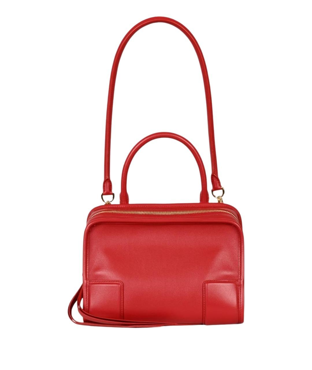 LOEWE Красная кожаная сумка тоут, фото 1