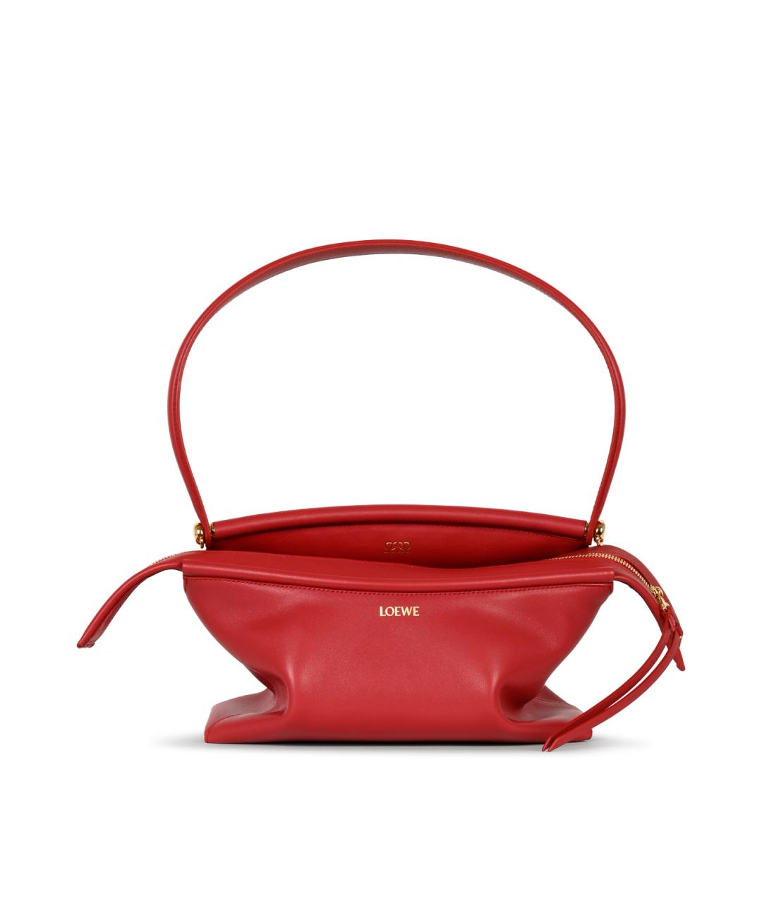 LOEWE Красная кожаная сумка тоут, фото 1