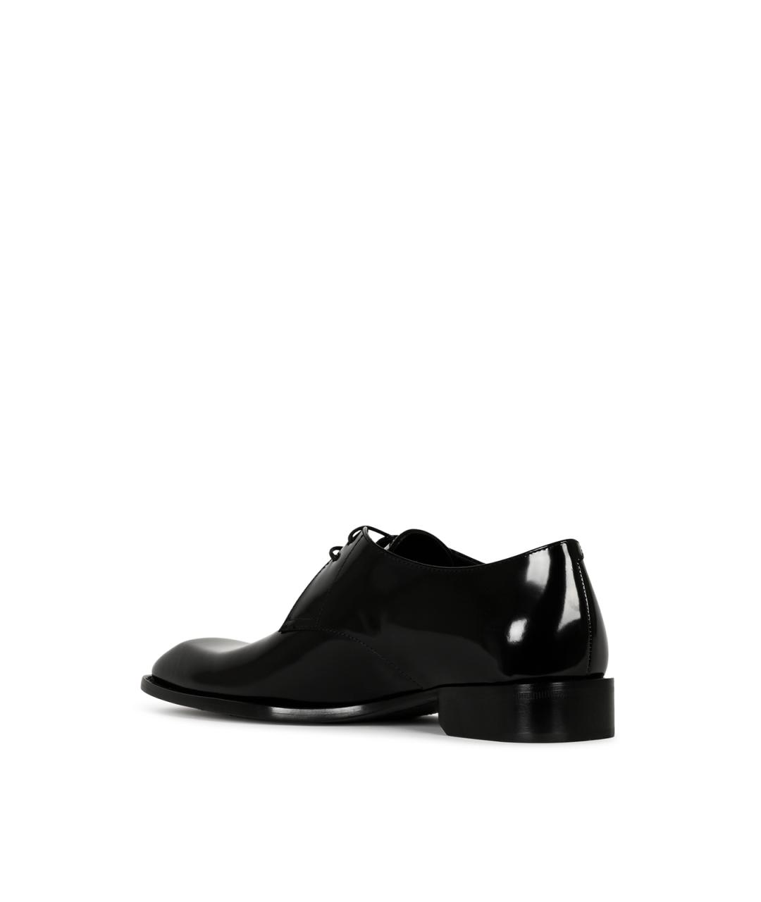 SAINT LAURENT Черные кожаные туфли, фото 3