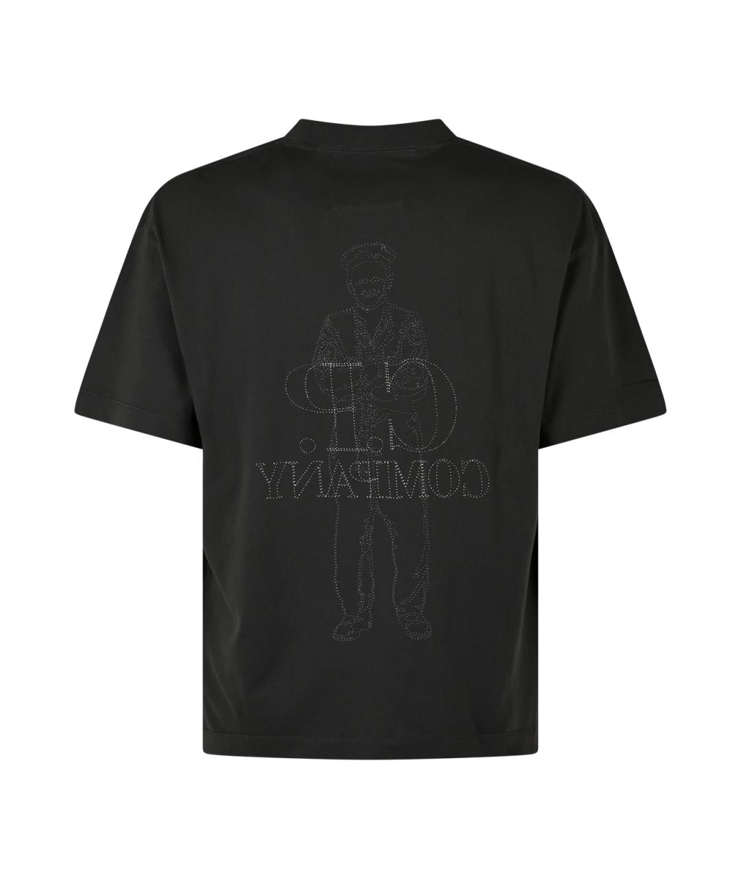 CP COMPANY Черная хлопковая футболка, фото 2