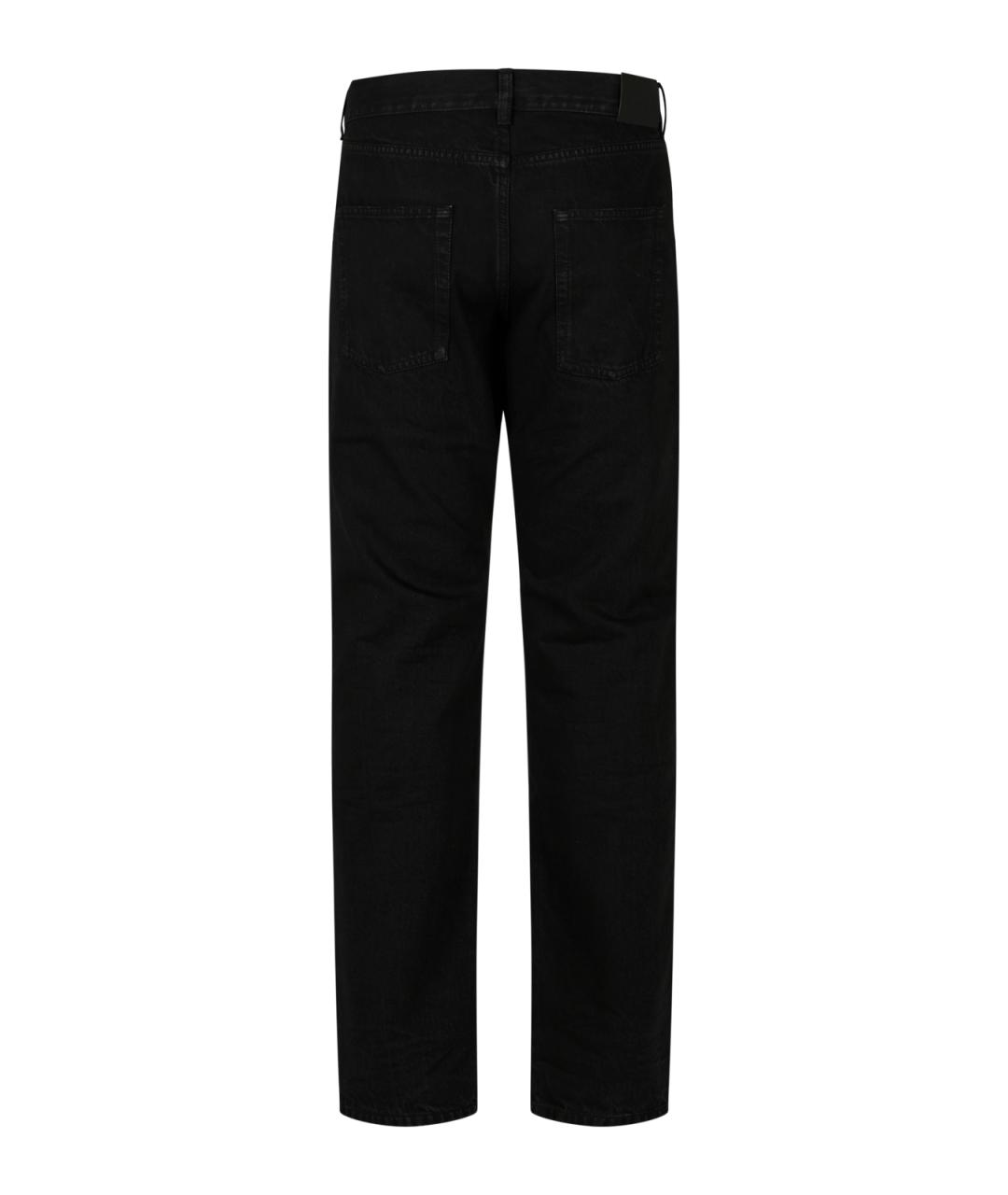 SAINT LAURENT Черные хлопковые джинсы, фото 2
