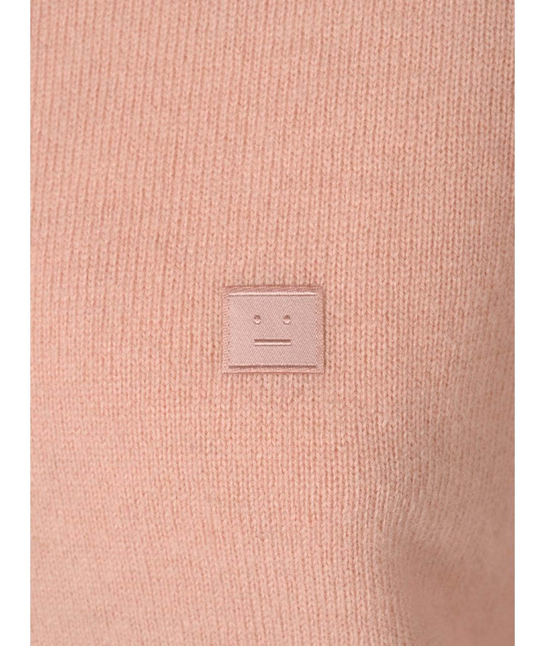 ACNE STUDIOS Розовый шерстяной кардиган, фото 4