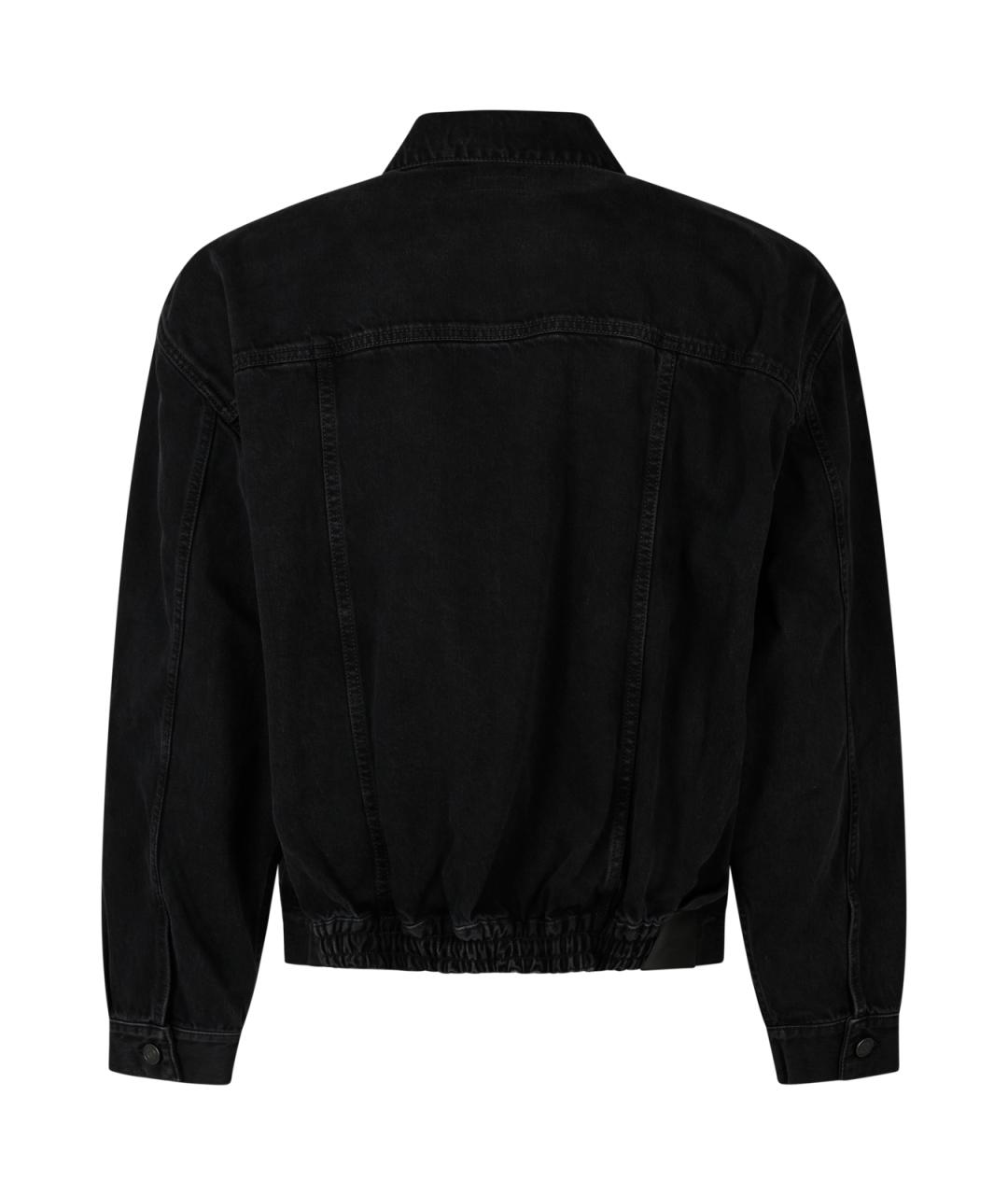 SAINT LAURENT Черная хлопковая куртка, фото 2