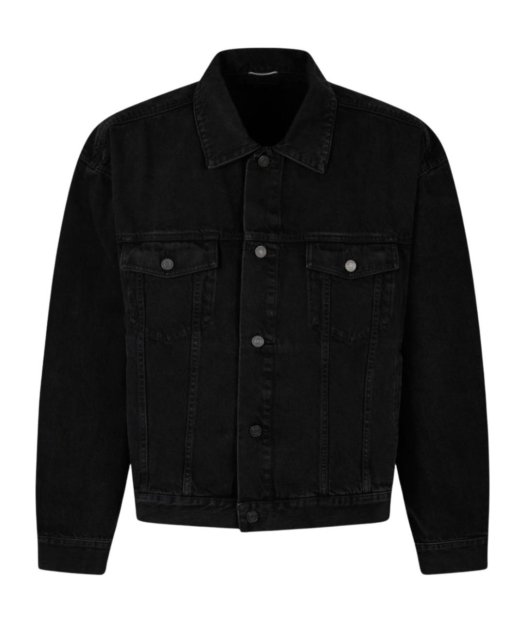 SAINT LAURENT Черная хлопковая куртка, фото 1