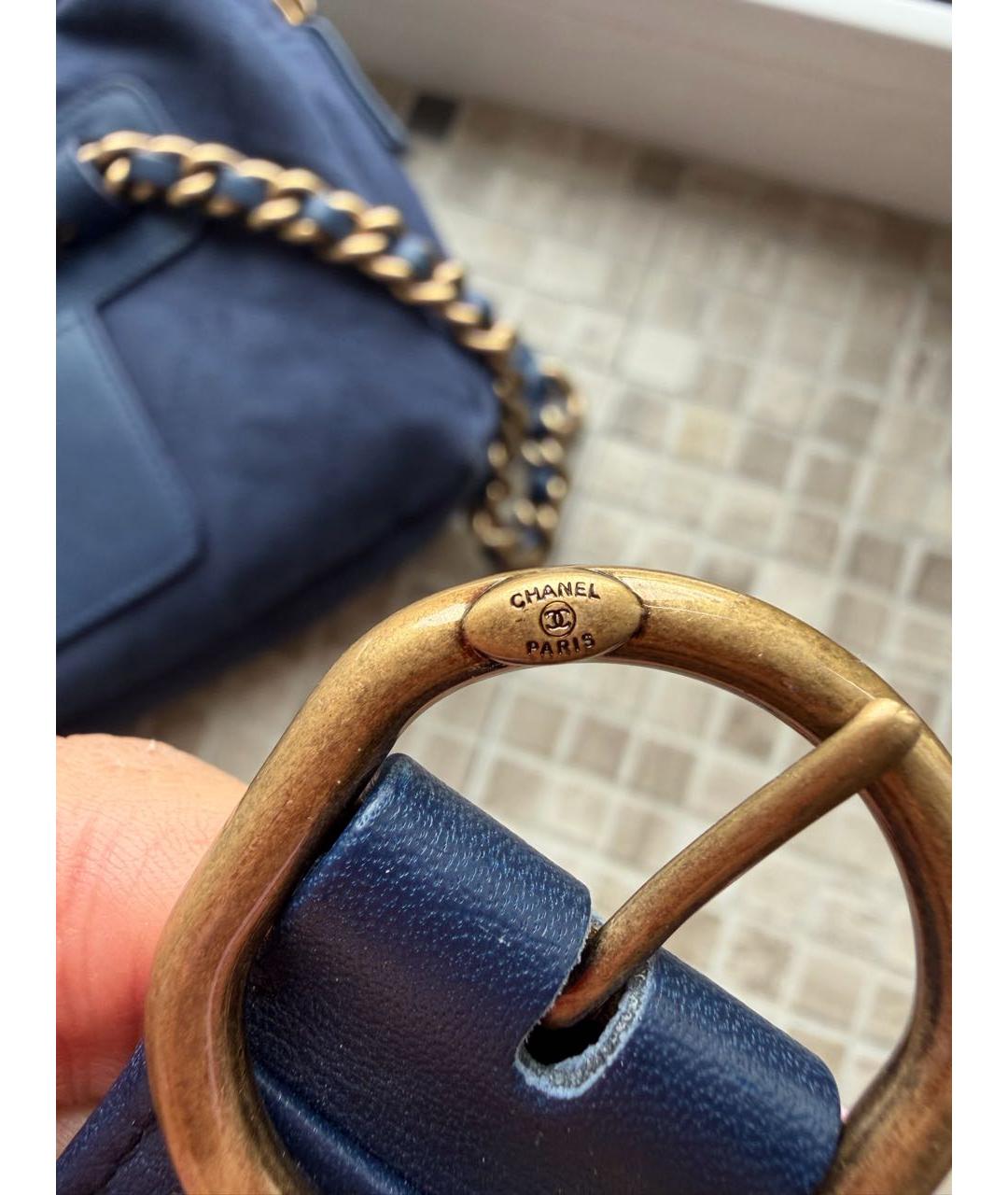 CHANEL Синяя деним поясная сумка, фото 2