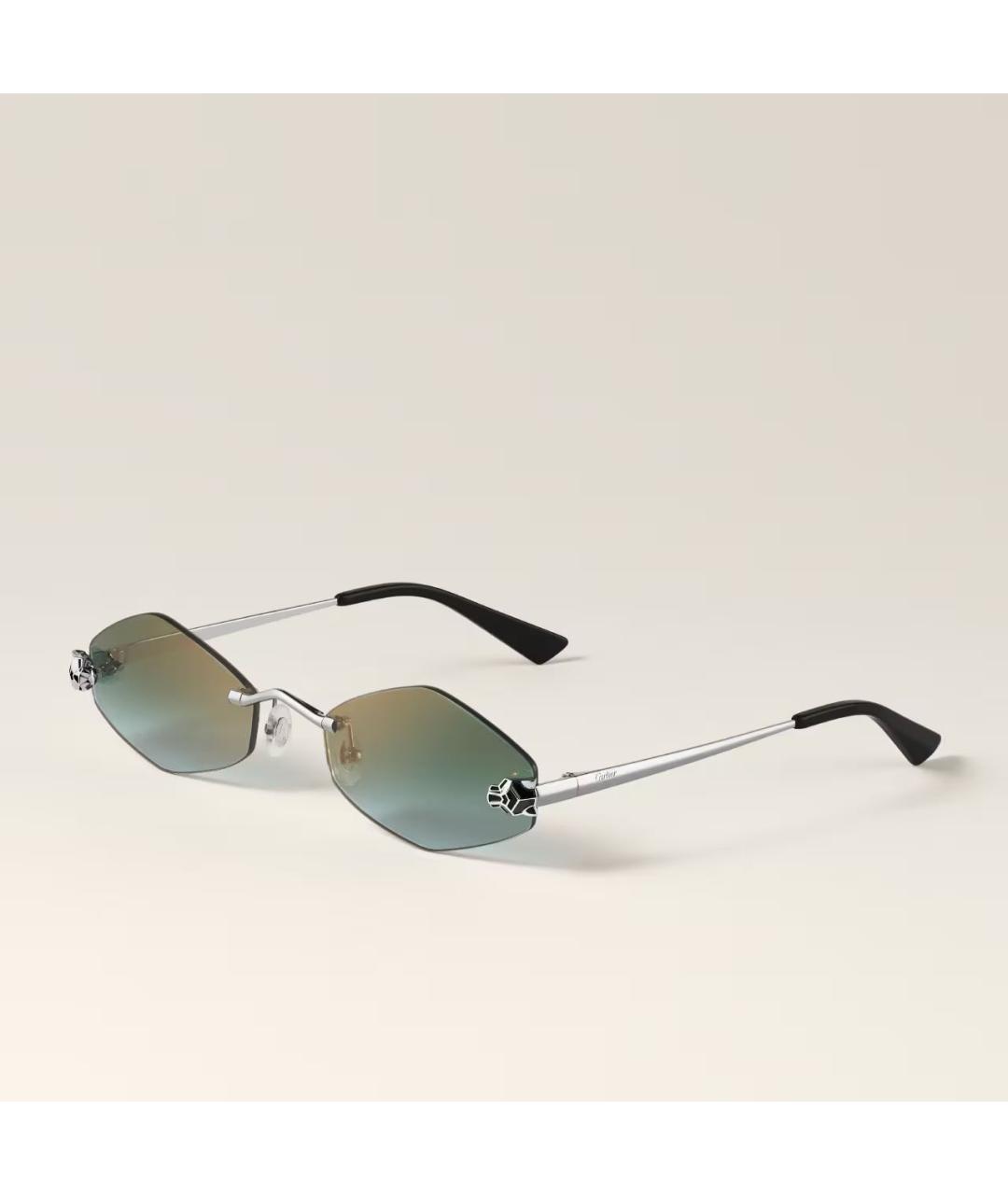 CARTIER Мульти металлические солнцезащитные очки, фото 6