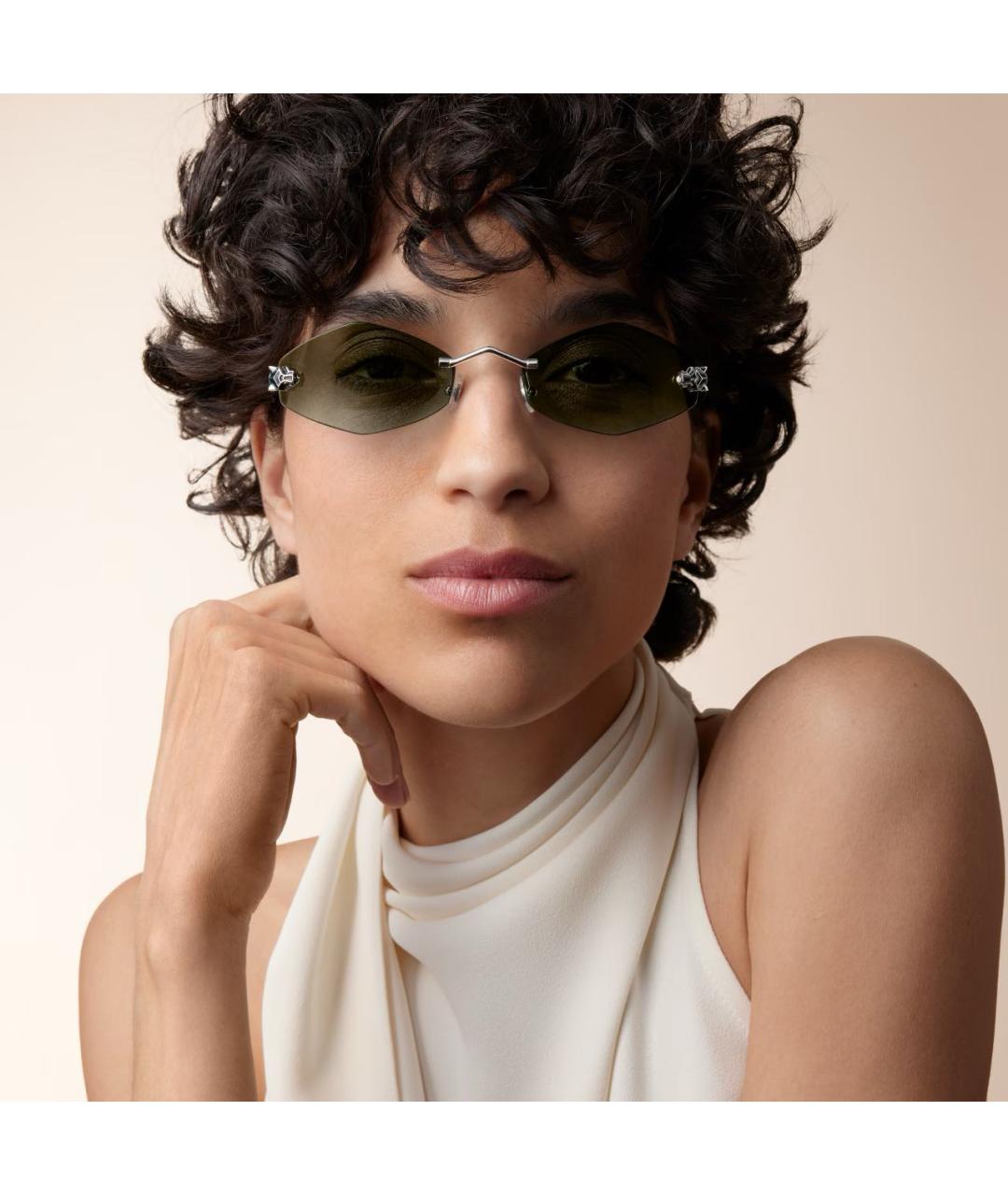 CARTIER Мульти металлические солнцезащитные очки, фото 4