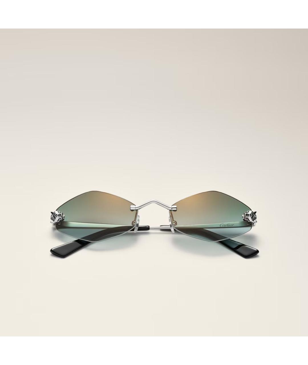CARTIER Мульти металлические солнцезащитные очки, фото 3