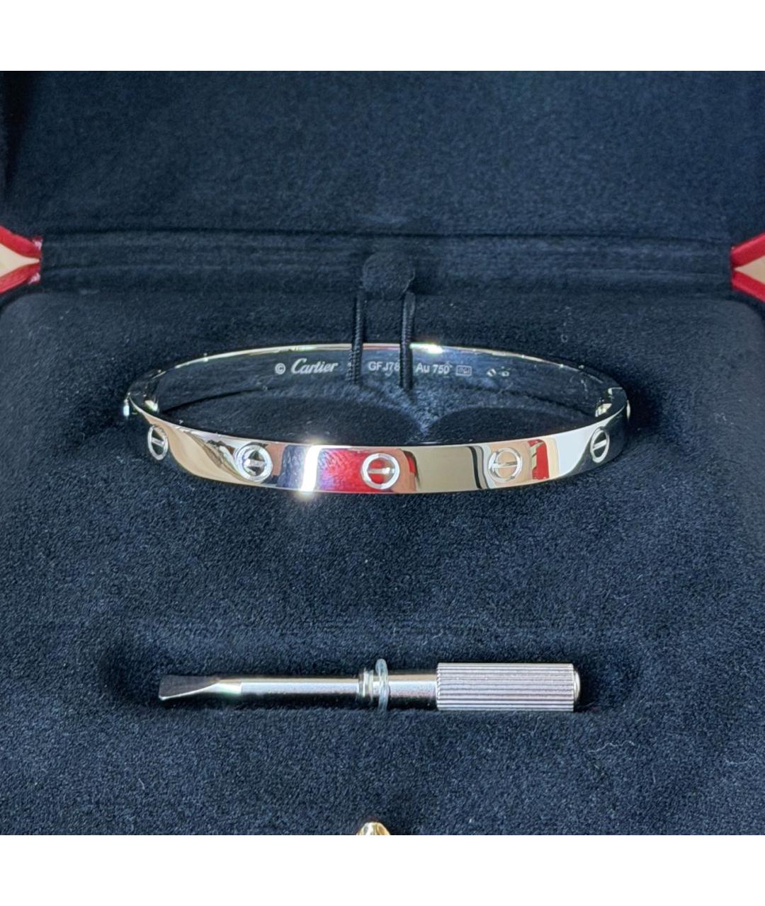 CARTIER Серебряный браслет из белого золота, фото 5