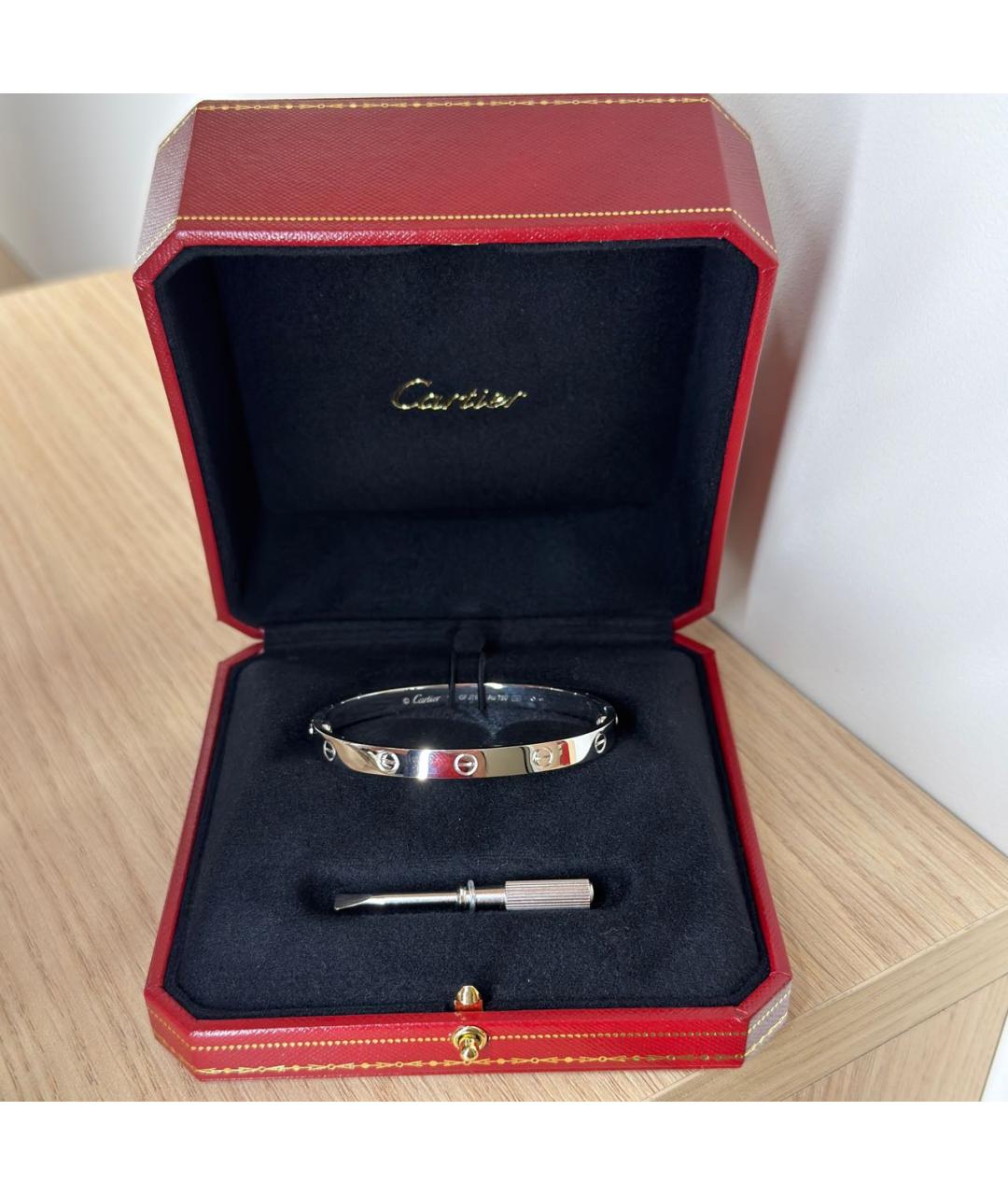 CARTIER Серебряный браслет из белого золота, фото 3