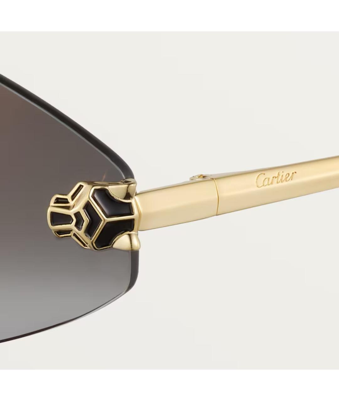 CARTIER Мульти металлические солнцезащитные очки, фото 4