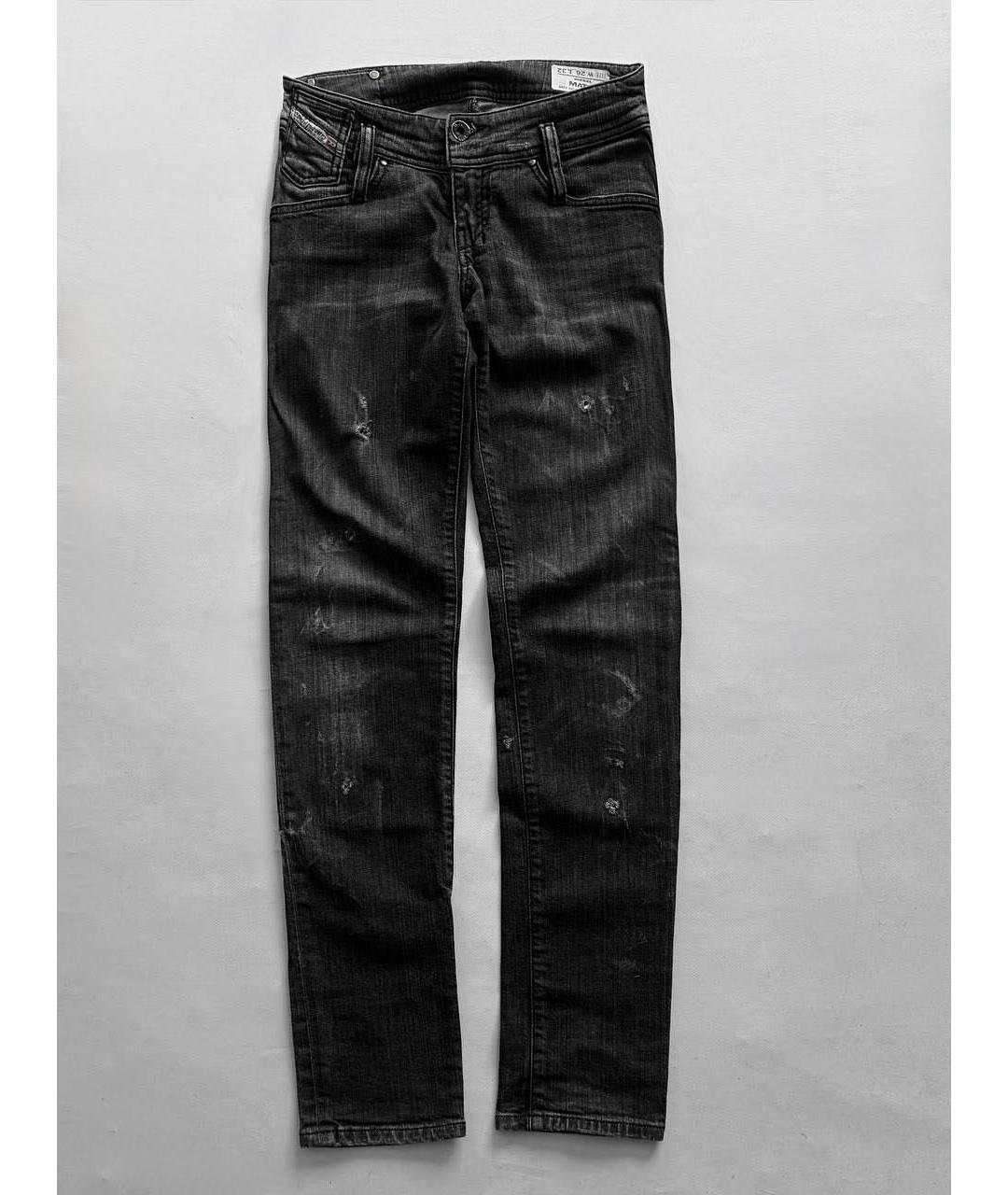 DIESEL Антрацитовые хлопковые джинсы слим, фото 8