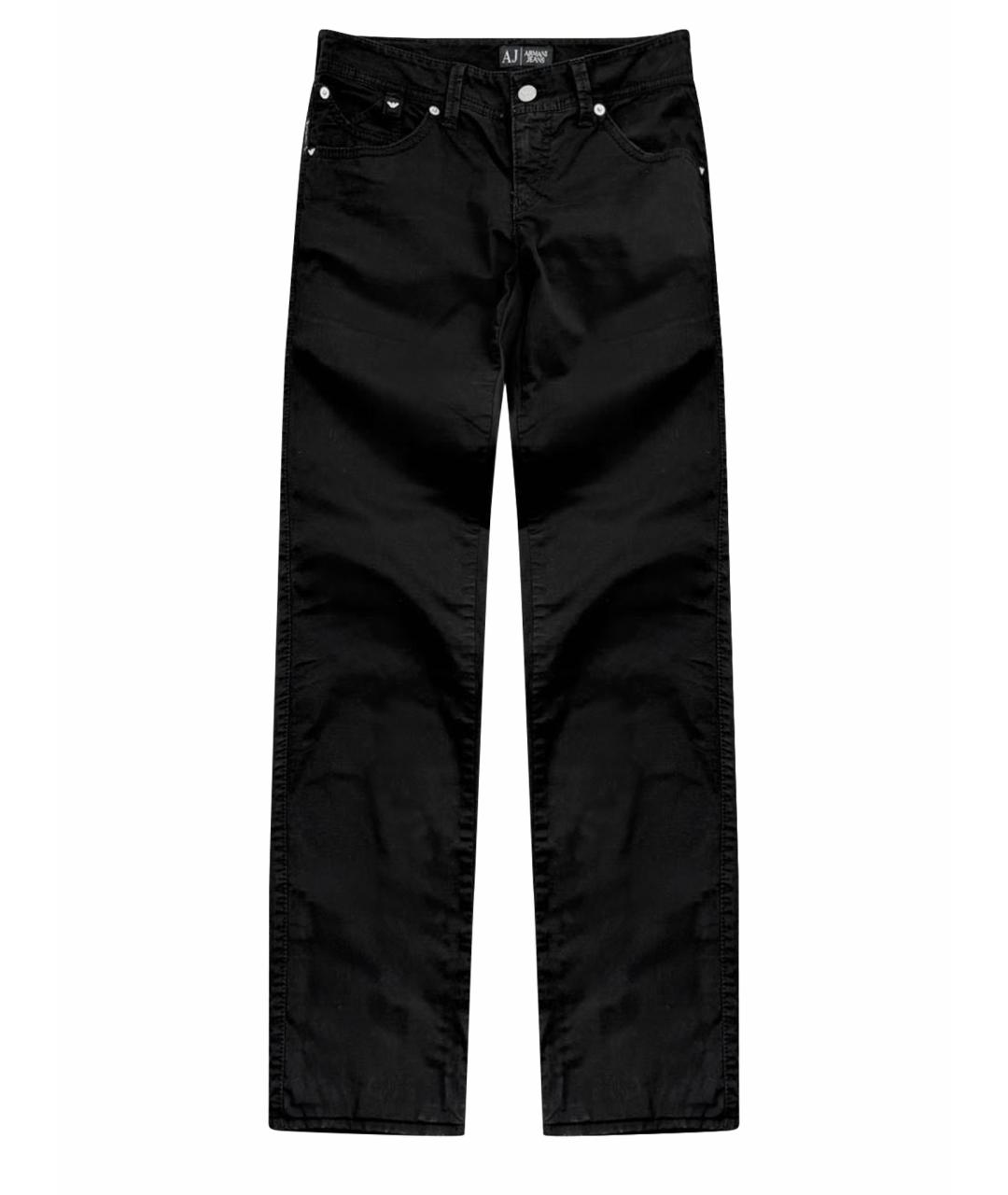 ARMANI JEANS Черные прямые брюки, фото 1
