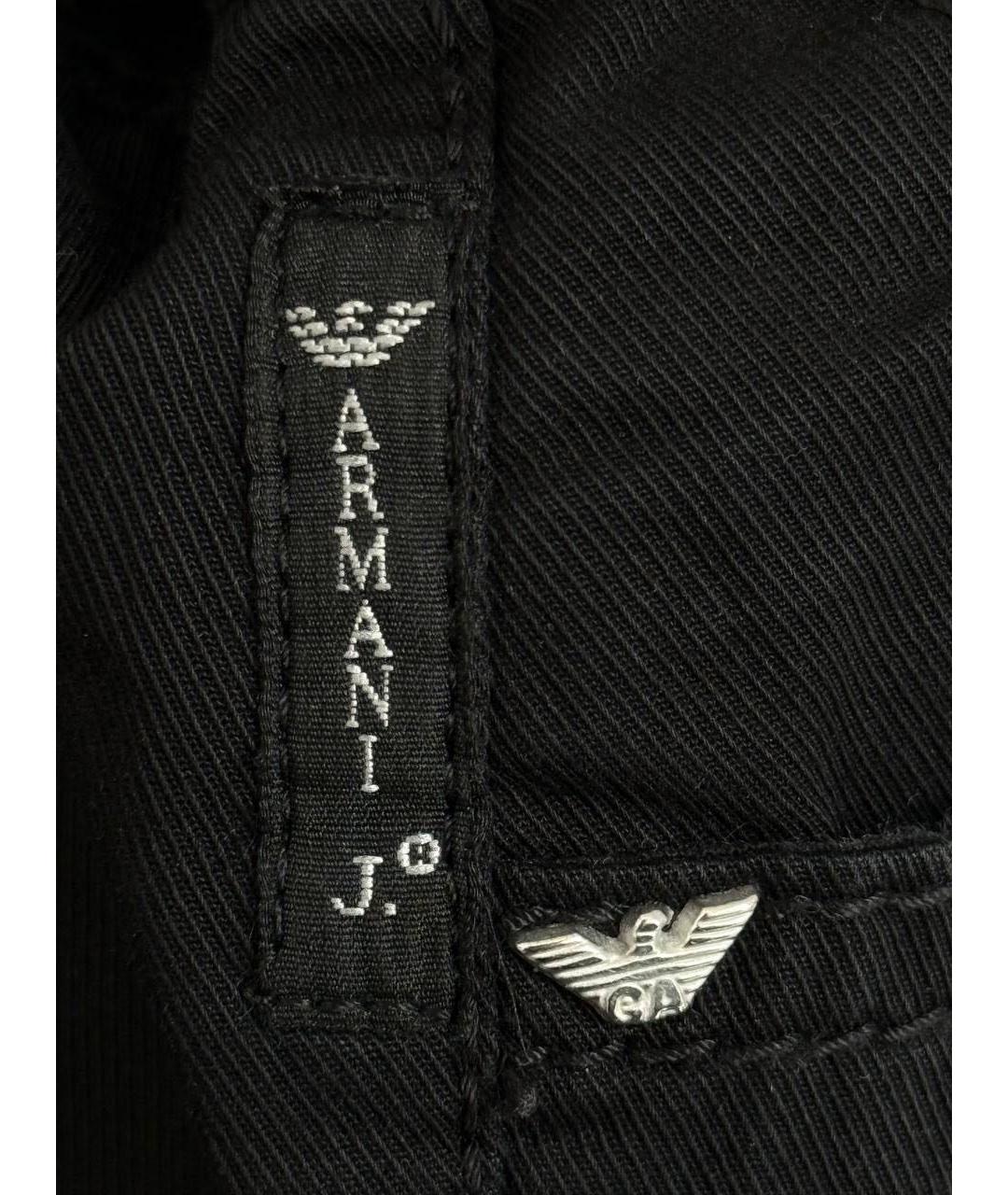 ARMANI JEANS Черные прямые брюки, фото 5