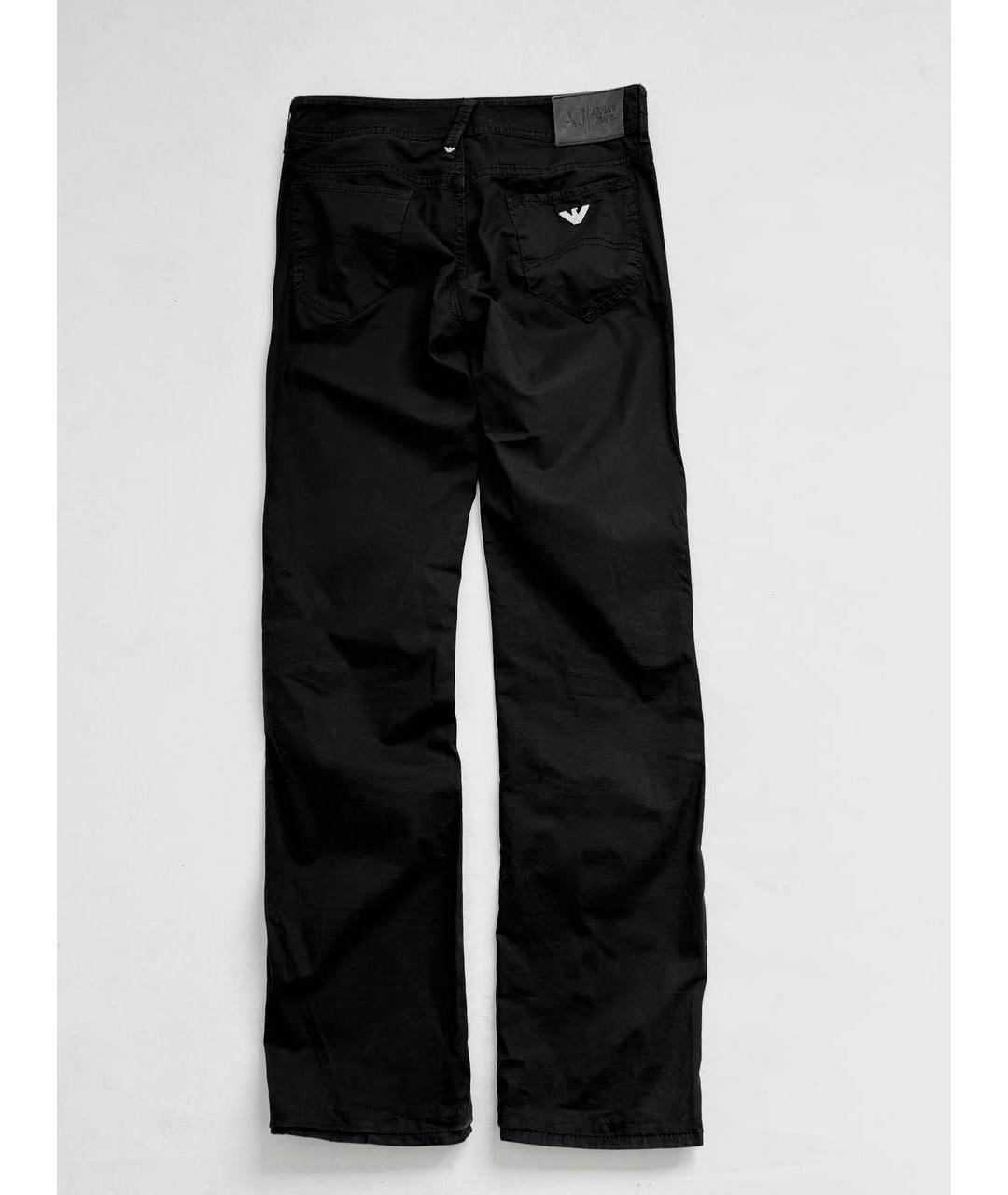 ARMANI JEANS Черные прямые брюки, фото 8