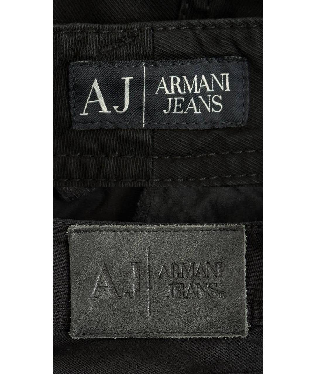ARMANI JEANS Черные прямые брюки, фото 7