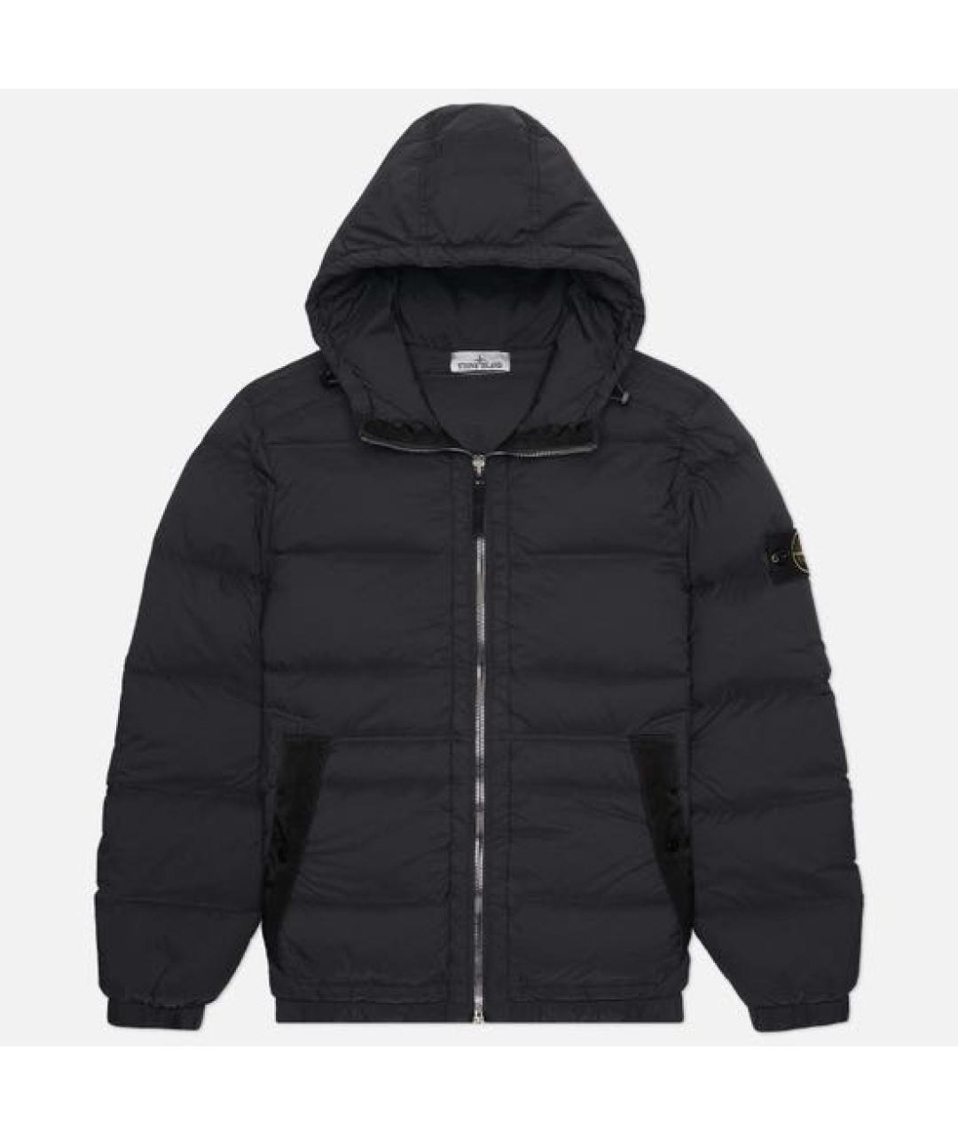 STONE ISLAND Антрацитовый нейлоновый пуховик, фото 5