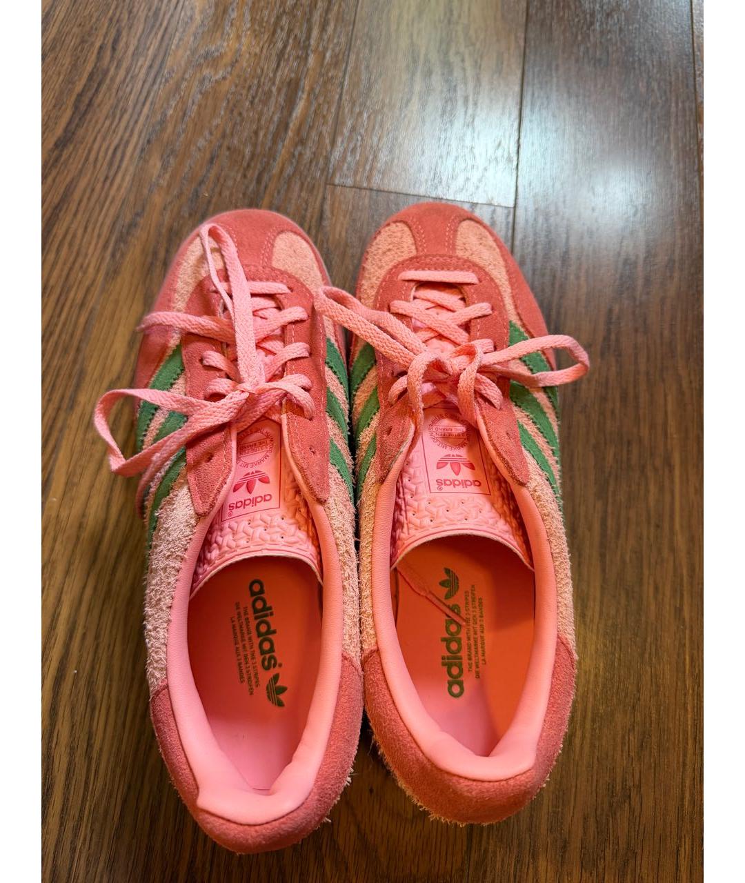 ADIDAS Розовые замшевые кроссовки, фото 3