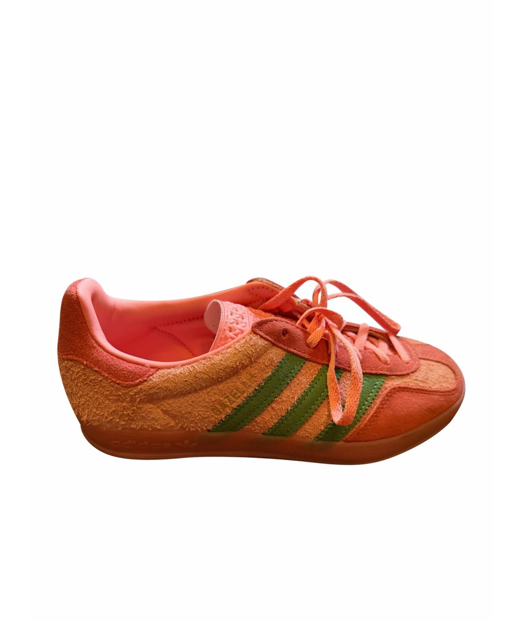 ADIDAS Розовые замшевые кроссовки, фото 1