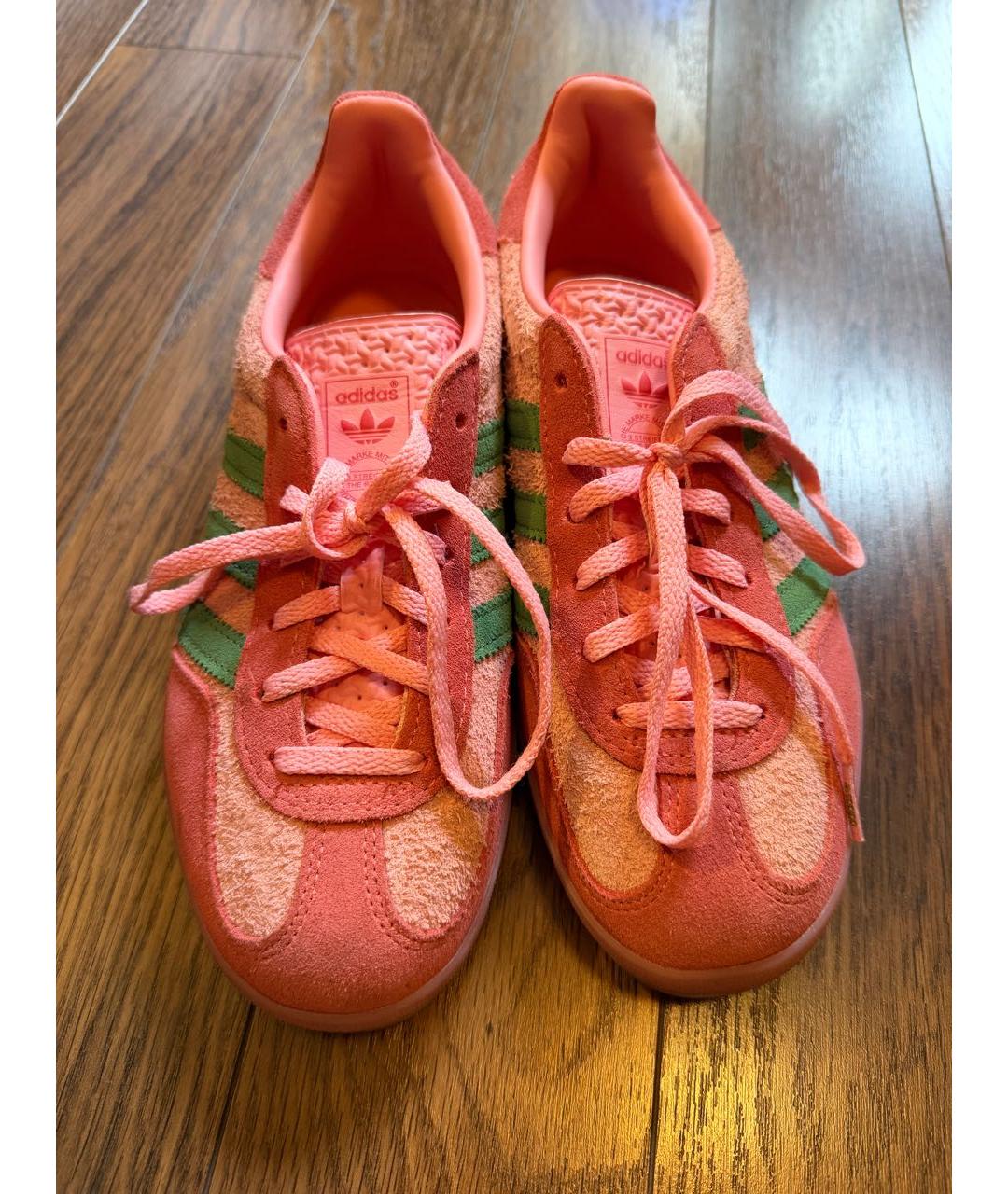 ADIDAS Розовые замшевые кроссовки, фото 2