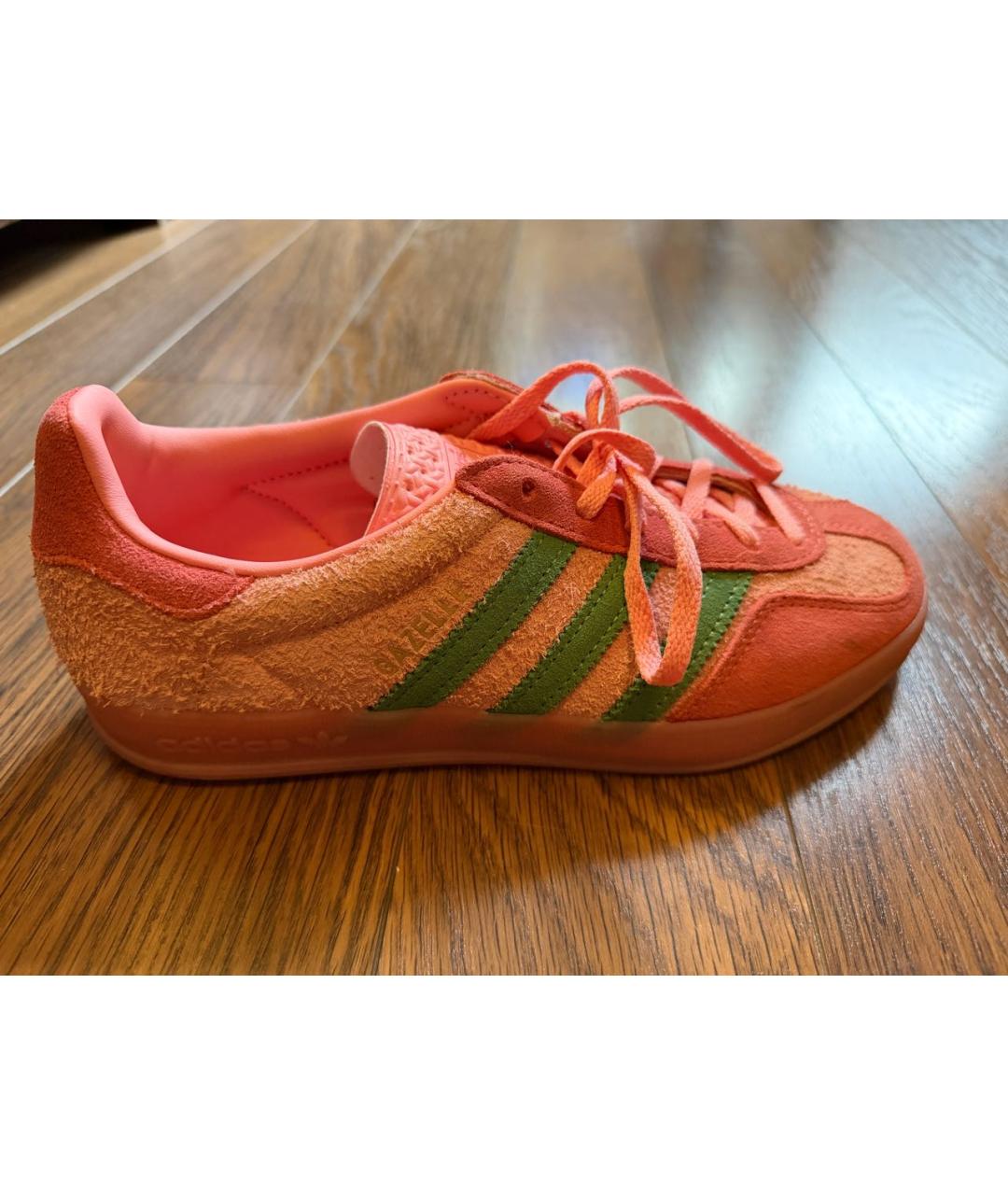 ADIDAS Розовые замшевые кроссовки, фото 7