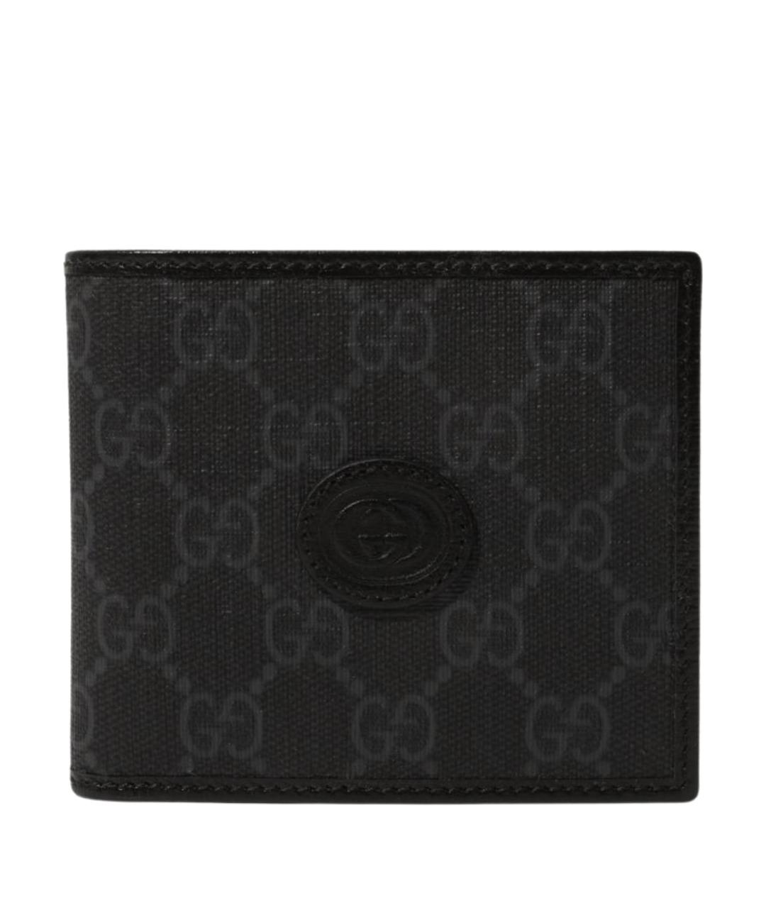 GUCCI Серый кожаный кошелек, фото 1