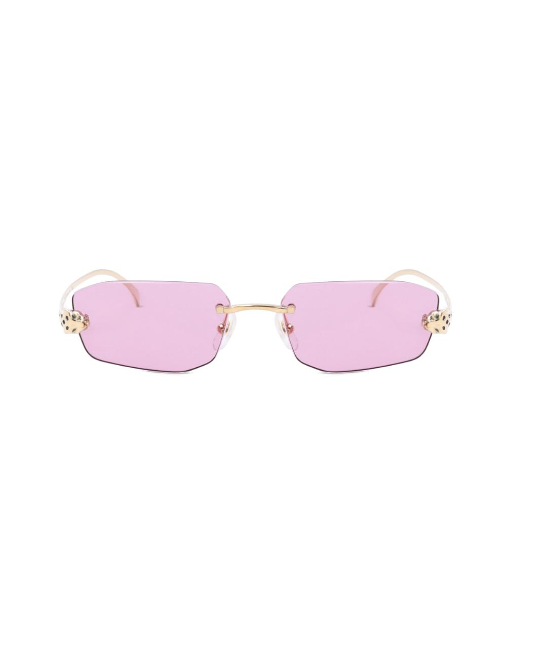 CARTIER Золотые металлические солнцезащитные очки, фото 2