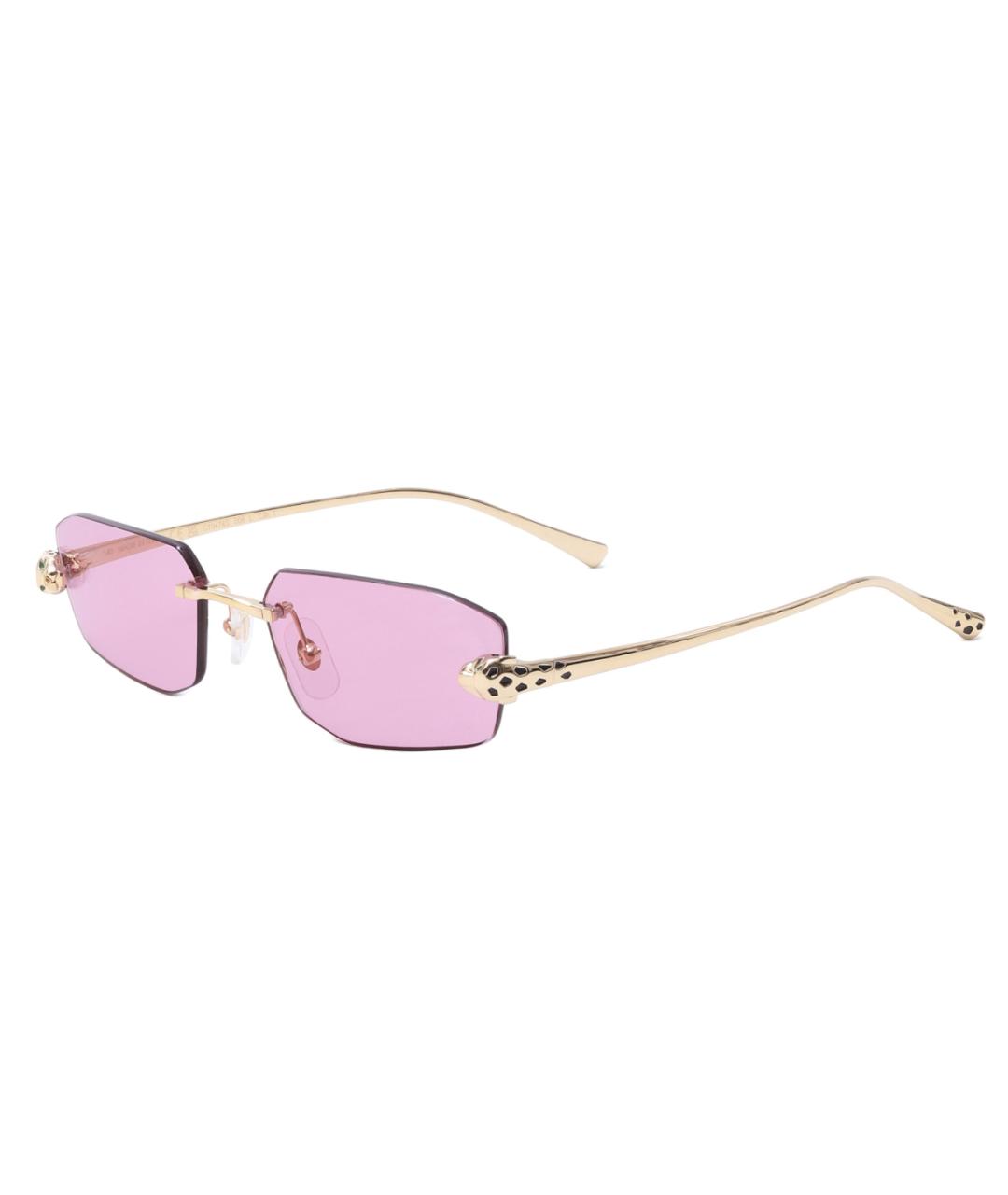 CARTIER Золотые металлические солнцезащитные очки, фото 4