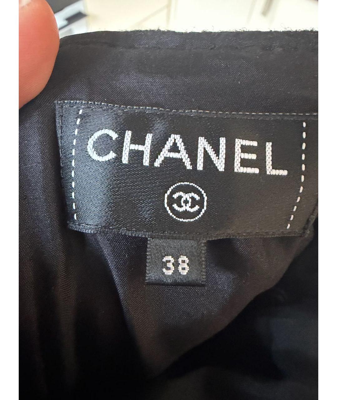 CHANEL Черные шерстяные шорты, фото 4