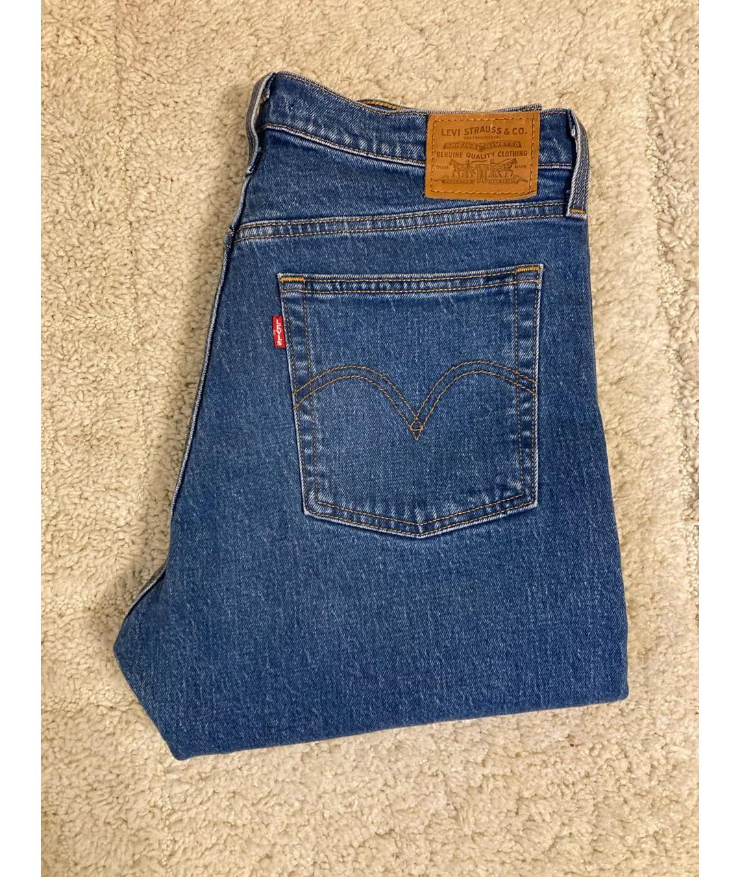 LEVI'S Голубые хлопко-эластановые джинсы слим, фото 4