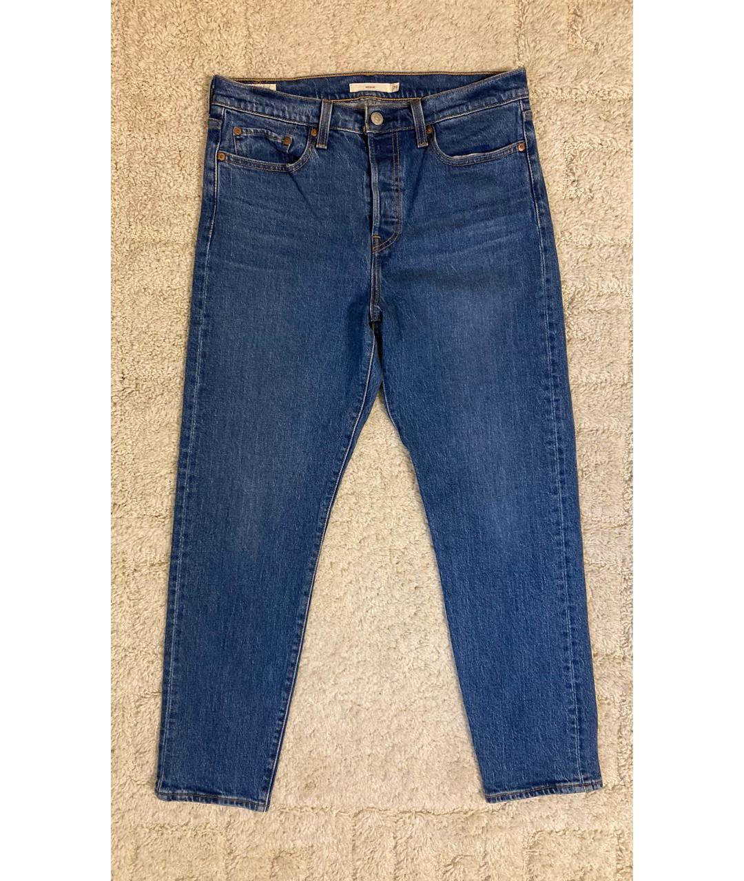 LEVI'S Голубые хлопко-эластановые джинсы слим, фото 6