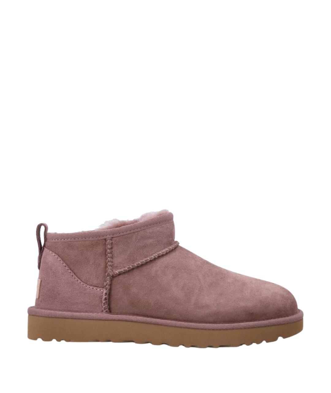 UGG Розовые замшевые полусапоги, фото 1
