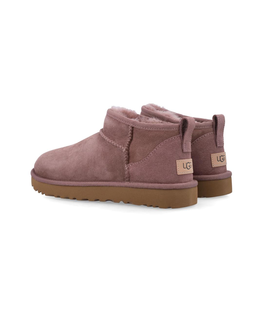 UGG Розовые замшевые полусапоги, фото 3