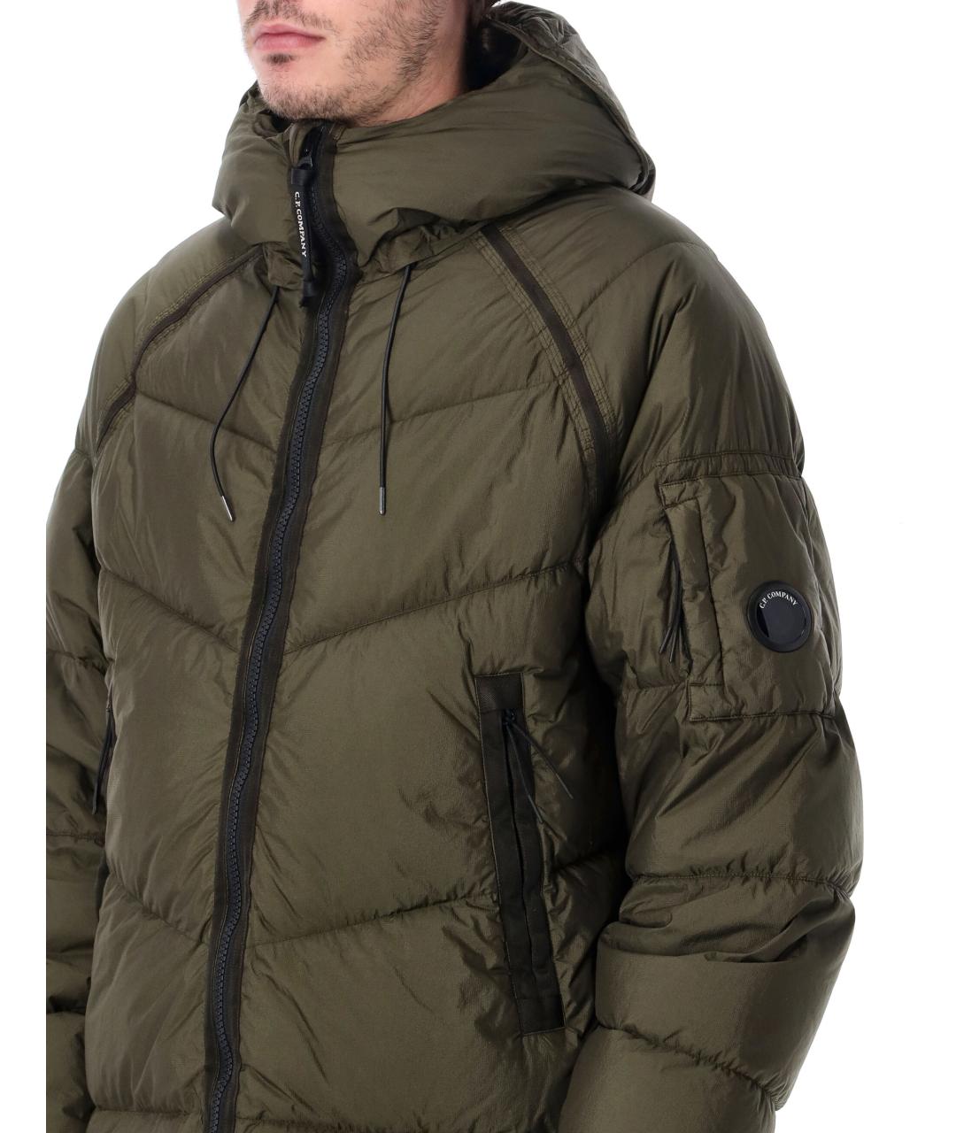CP COMPANY Зеленый полиамидовый пуховик, фото 3