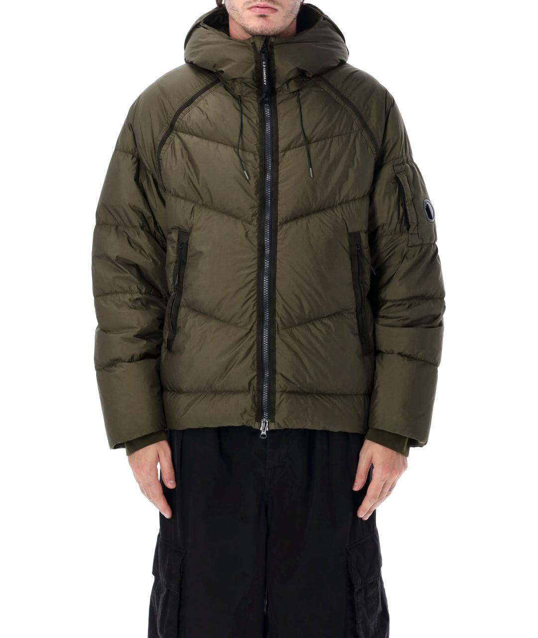 CP COMPANY Зеленый полиамидовый пуховик, фото 1