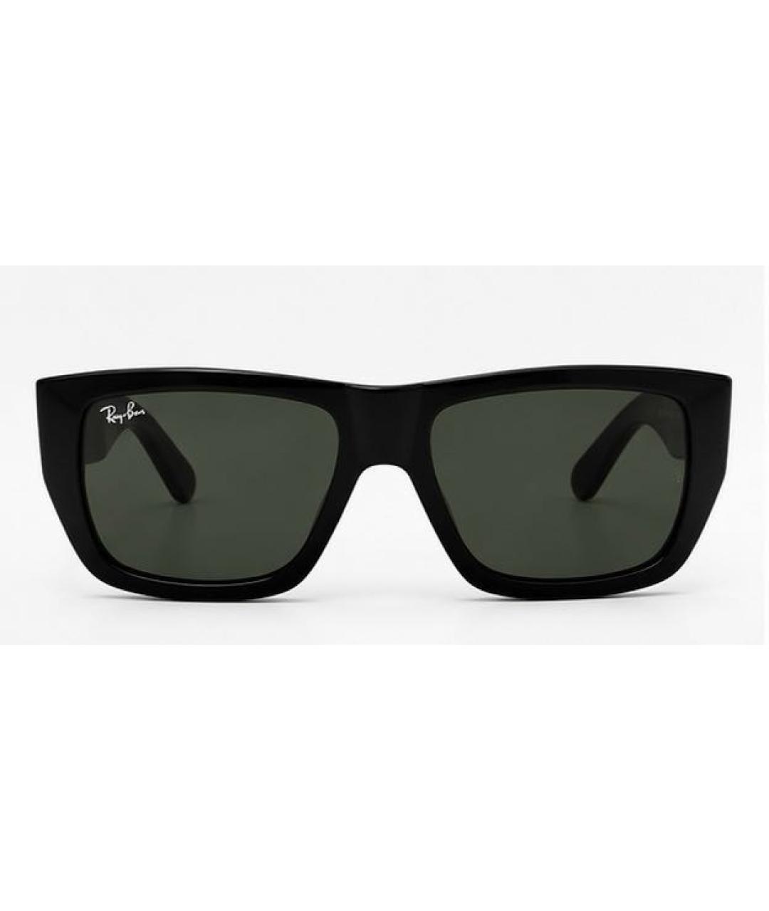 RAY BAN Черные пластиковые солнцезащитные очки, фото 6