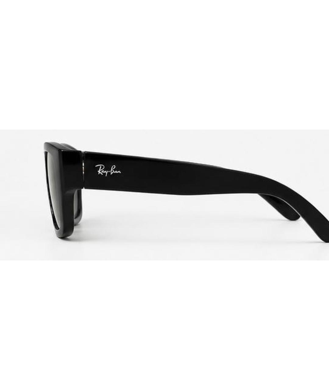RAY BAN Черные пластиковые солнцезащитные очки, фото 3
