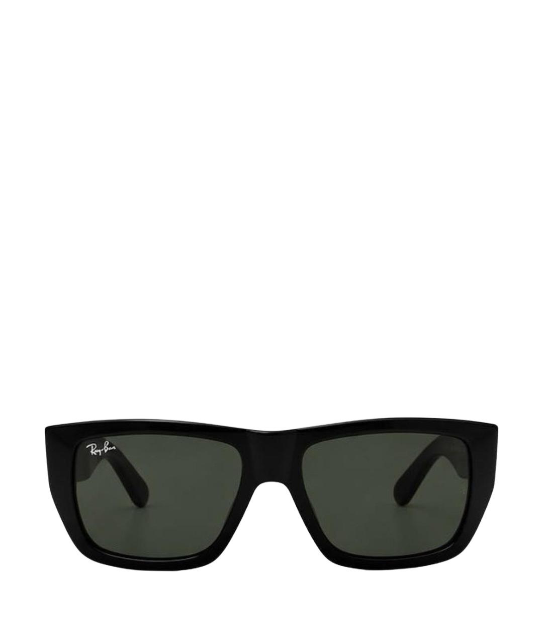 RAY BAN Черные пластиковые солнцезащитные очки, фото 1