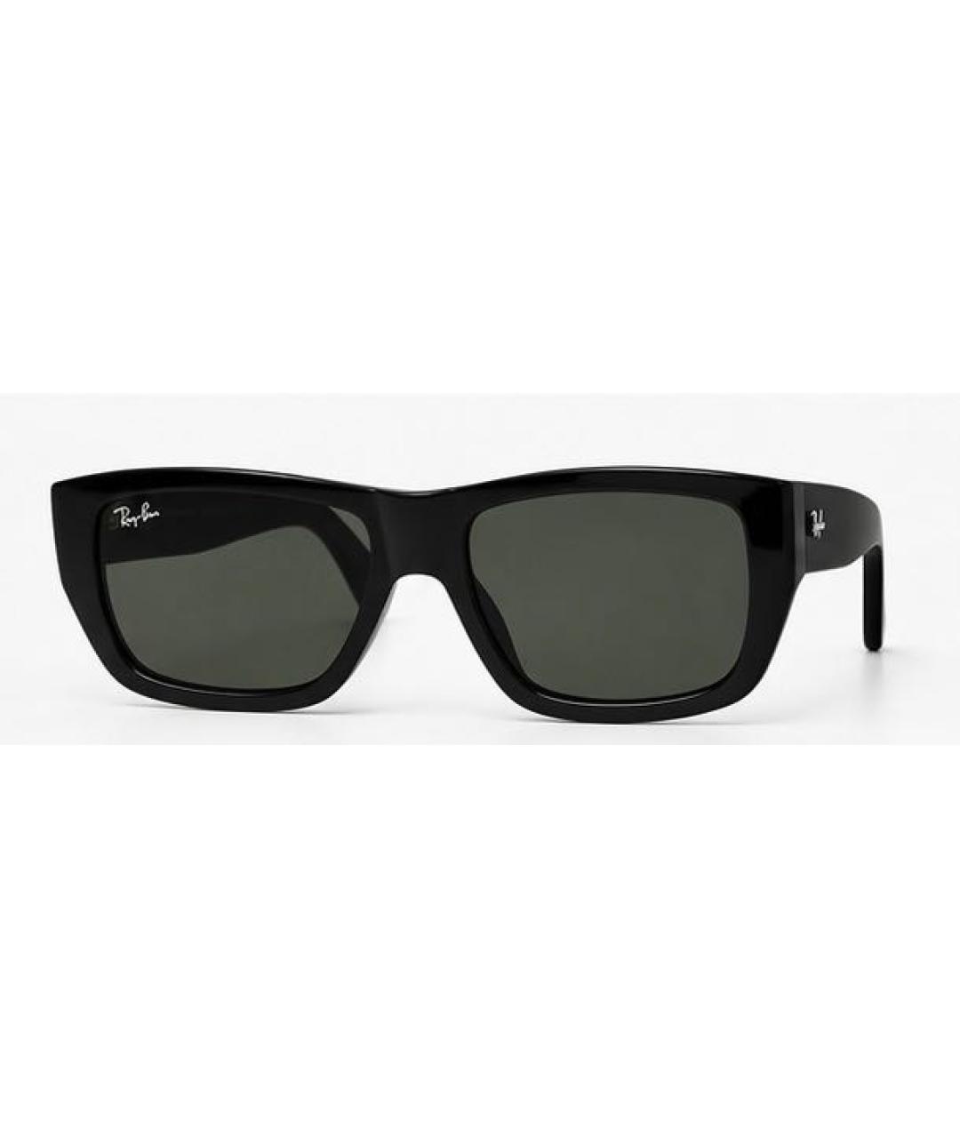 RAY BAN Черные пластиковые солнцезащитные очки, фото 2