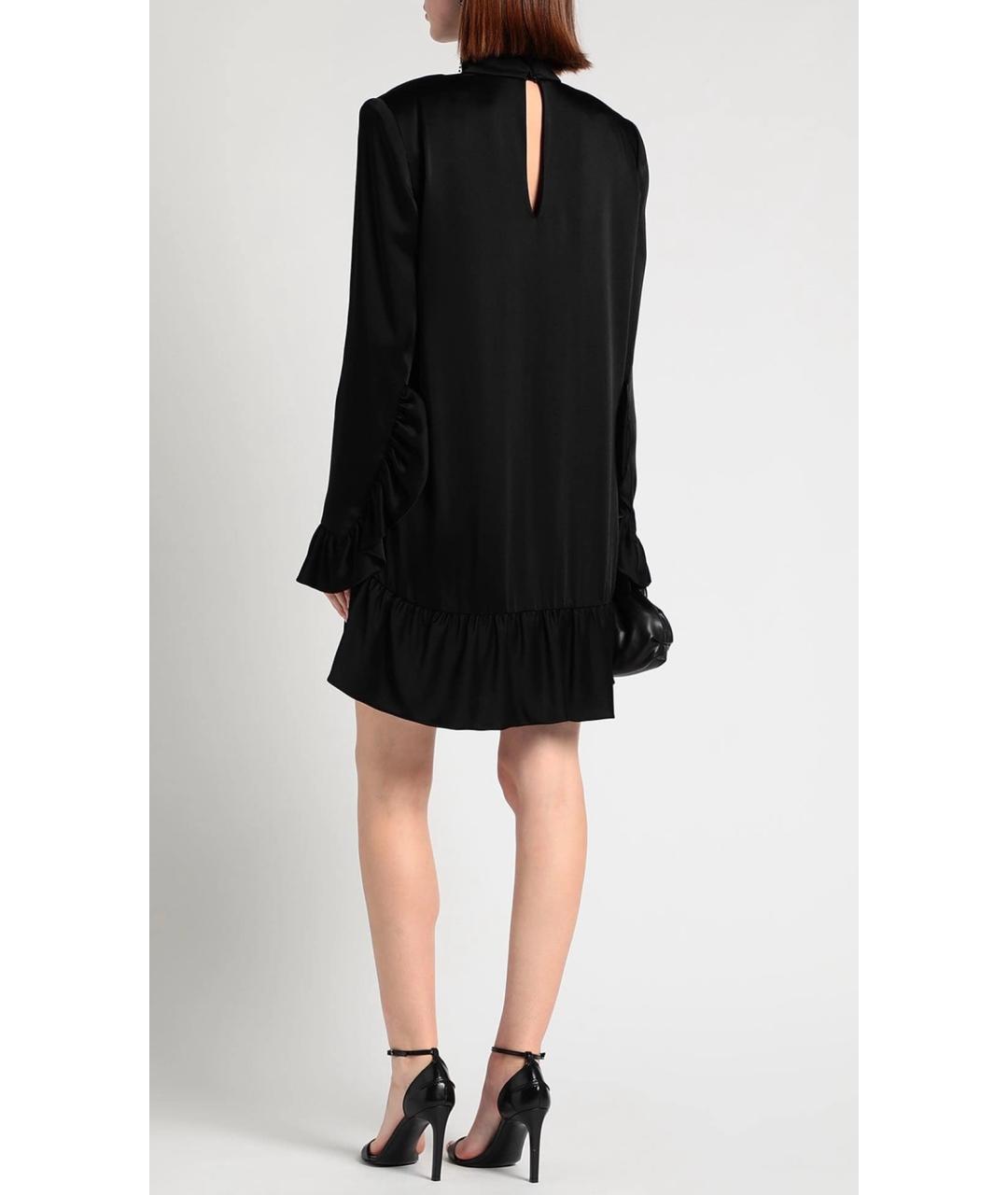 SAINT LAURENT Черное ацетатное коктейльное платье, фото 3