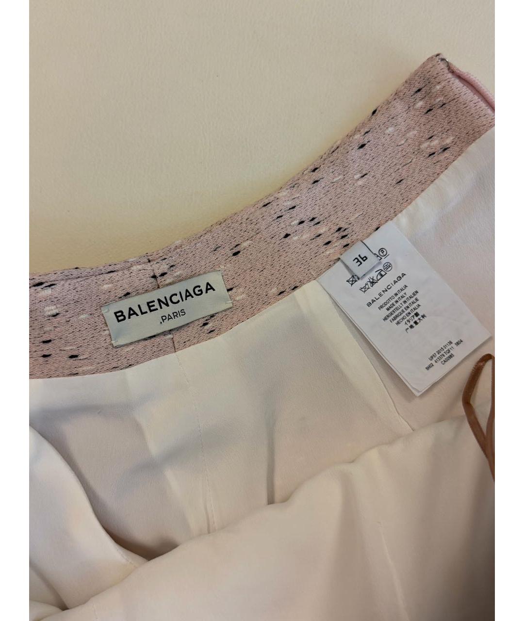 BALENCIAGA Розовые шелковые шорты, фото 2